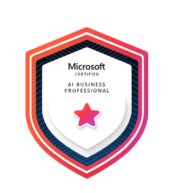 Microsoft Certified: AI Business Professional (AB-730) badge